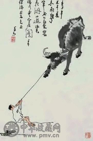 李可染 牧牛图 立轴