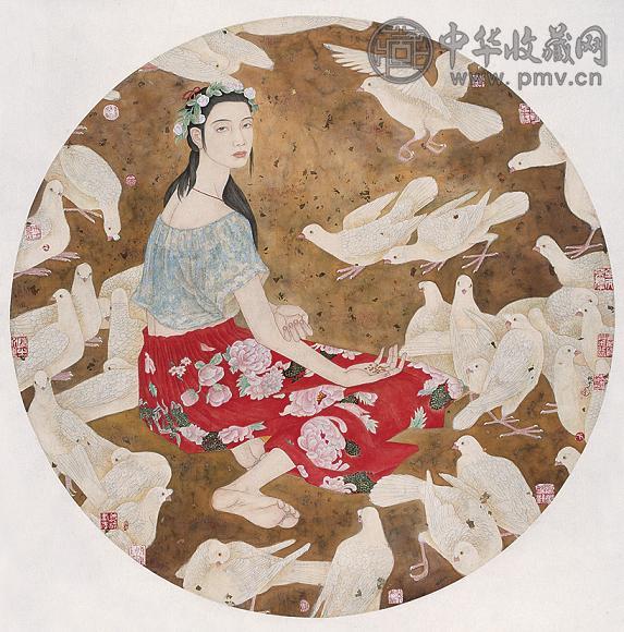 李桃子 和平 镜心