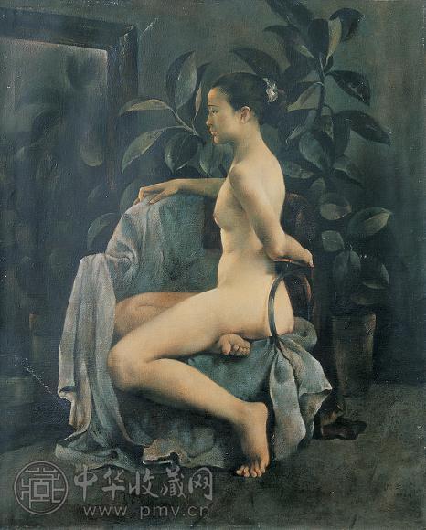 郭润文 有橡树的画室 布面