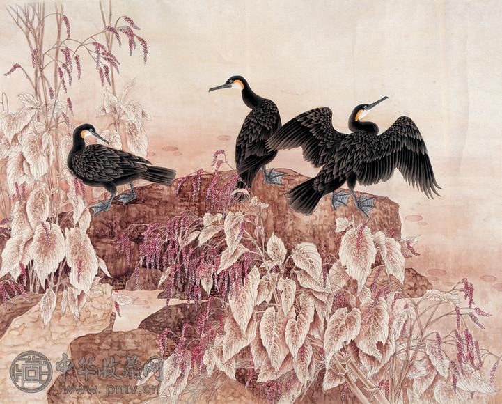 聂勇 池塘秋色 镜心