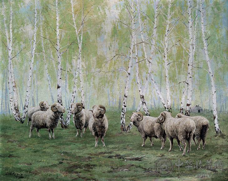 孙黎明 新绿 布面