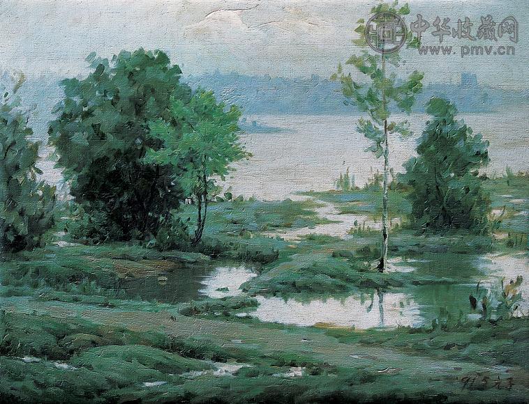 祝朋常 春 布面