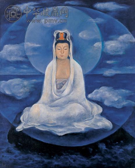 鄂圭俊 佛像 布面 油画