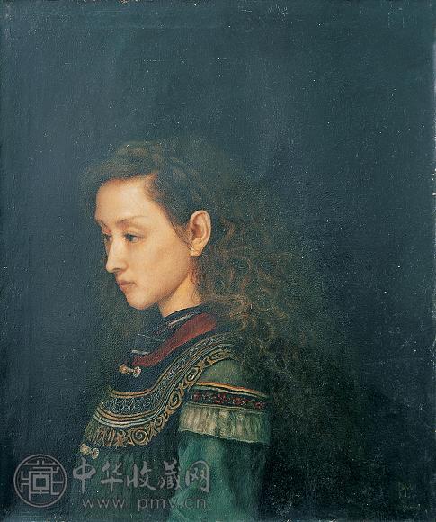 张小凡 少女 布面