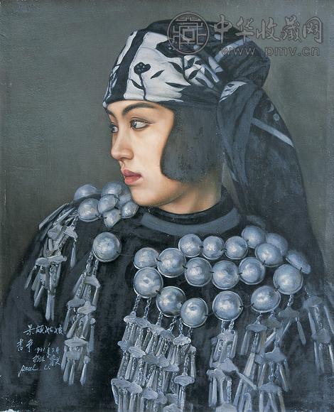 李争 肖像 布面