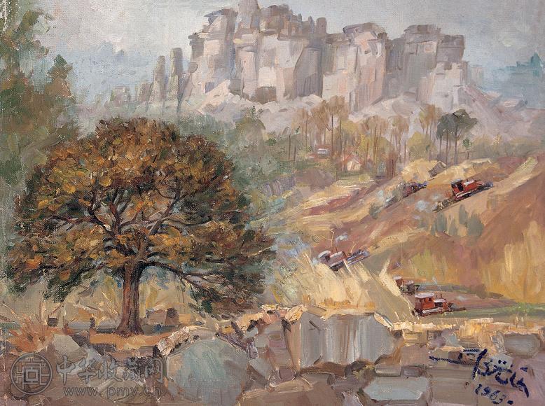 邱光正 1963年作 风景 布面 油画