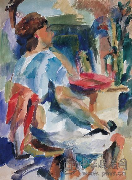 朱沅芷 人物 纸面 水彩(双面)