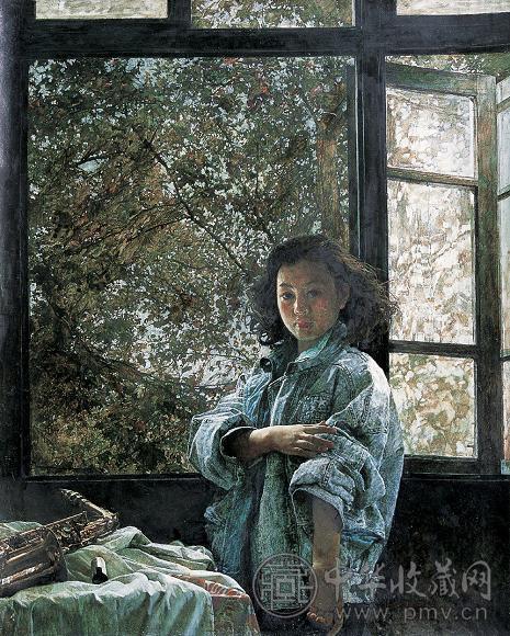 项春生 浪漫的萨克斯风 布面