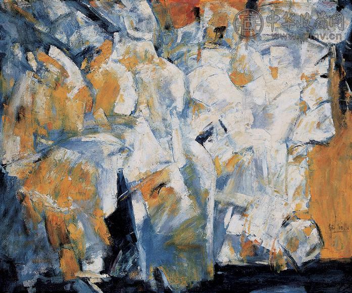 金纪发 花韵 板面 油画