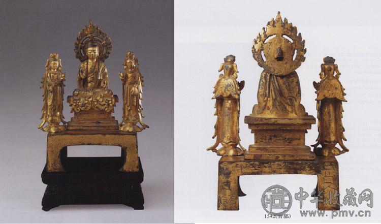 隋 铜鎏金阿弥陀佛坐像