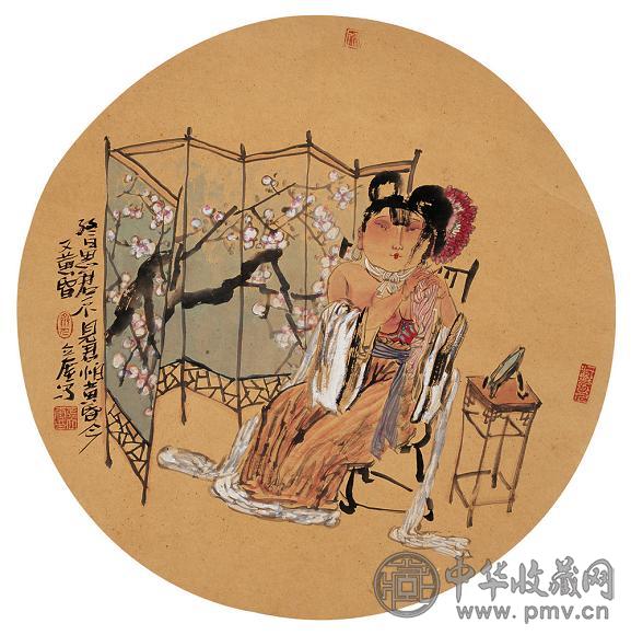 张立奎 思君图 镜心