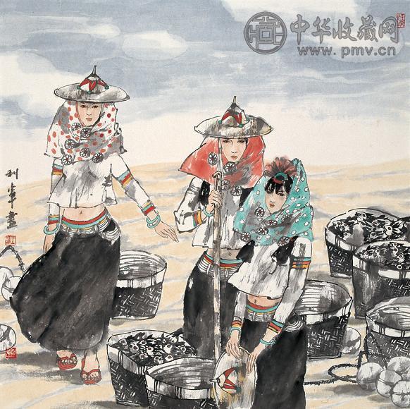 王利军 赶海姑娘 镜心