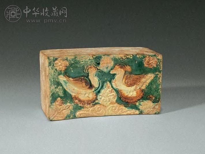 唐 唐三彩鸳鸯小枕