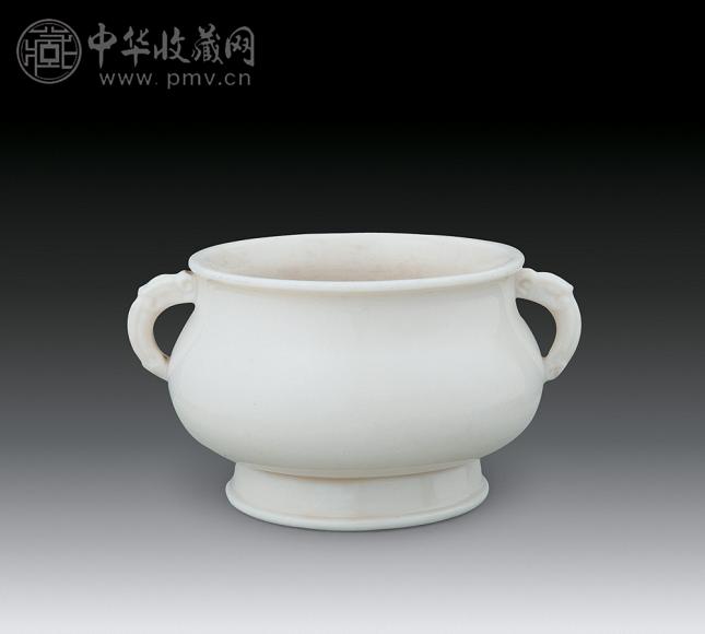 清初 德化瓷双耳香炉