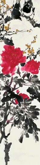 王子武 花鸟 立轴 设色纸本