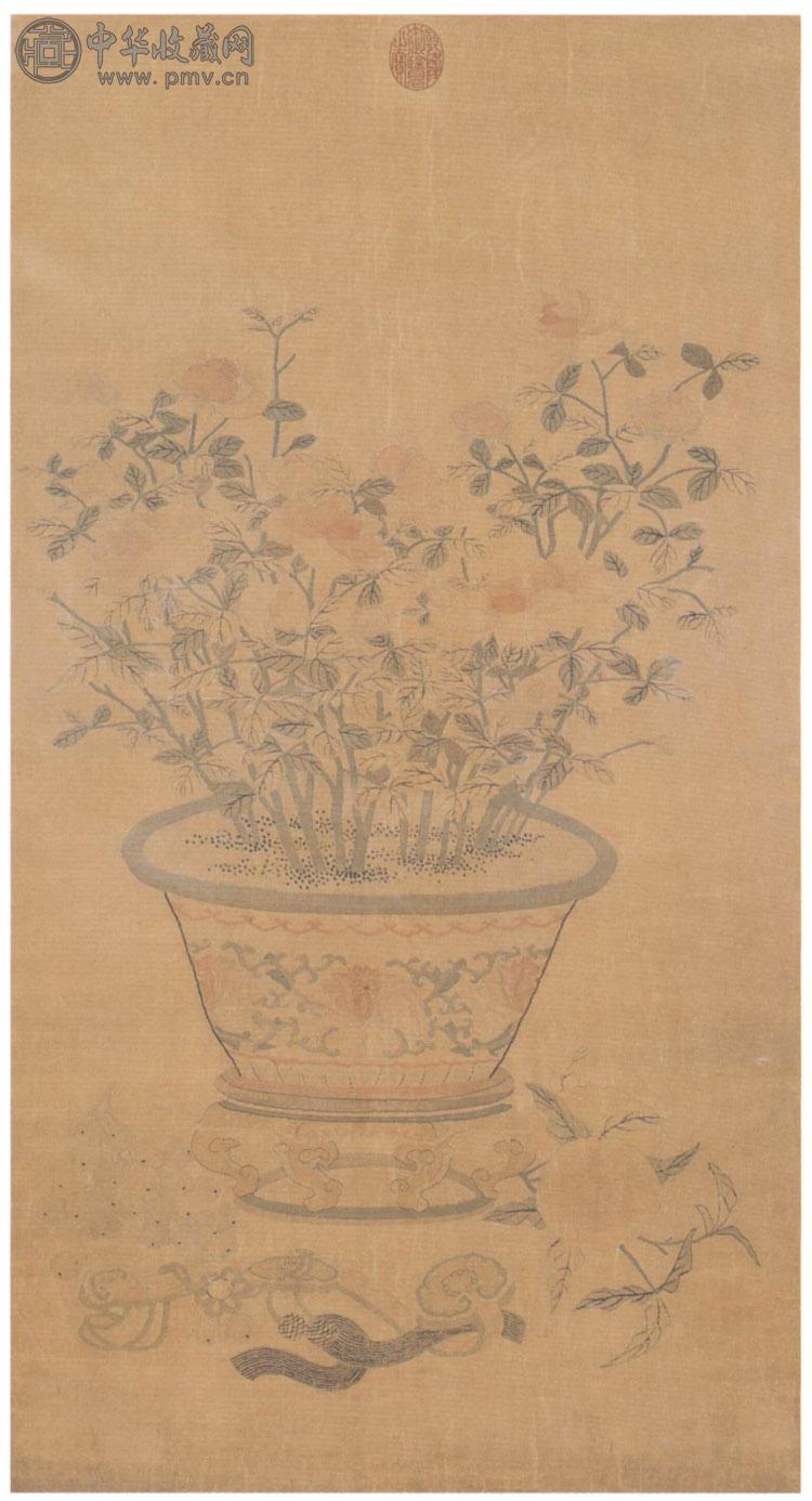 清早期 缂丝季季如意