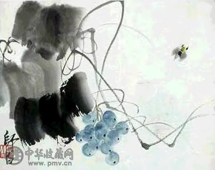 娄师白 花卉草虫 镜心 设色纸本