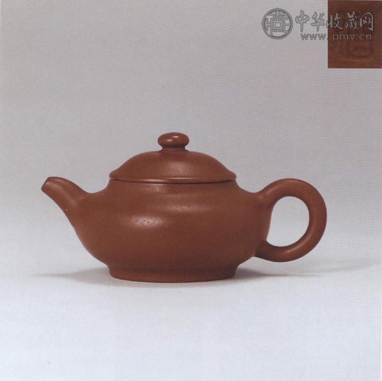 清中期 朱泥小潘壶