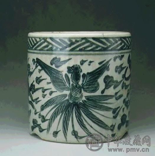 明 玉溪窑青花凤纹炉