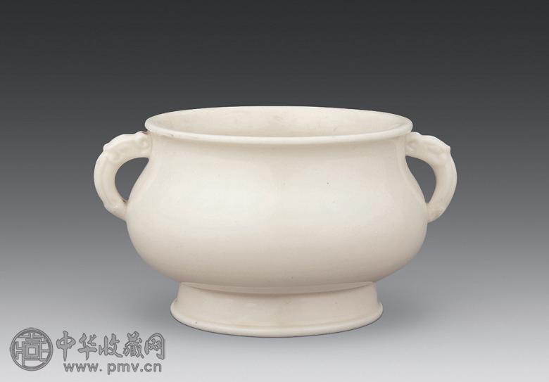 清初 德化瓷双耳炉
