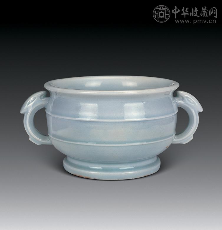 清乾隆 德化窑双耳炉