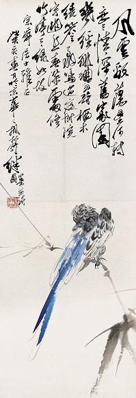 刘继卣 花鸟 轴 纸本