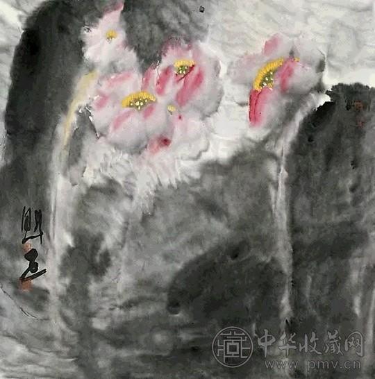 王成喜 花卉 镜心 设色