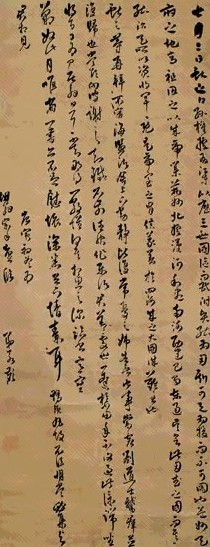 明 张若麒 草书 轴