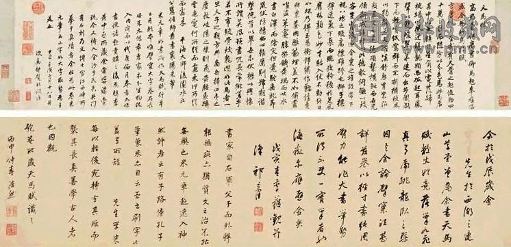 董其昌 1622年作 行书天马赋 手卷 纸本