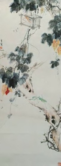 王雪涛 现代 花卉草虫 镜心