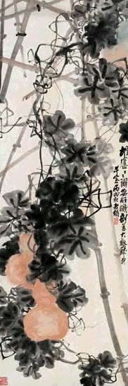 吴徵 1946年 大吉图 轴 纸本设色