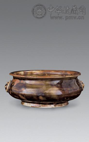 十九世纪 虎皮釉小炉