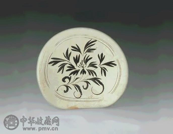 宋 磁州窑黑花枕