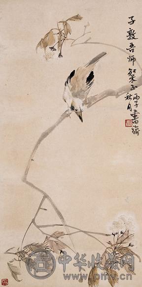 张书旂 花鸟 立轴 纸本