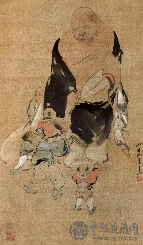 王素 人物 立轴 设色绢本