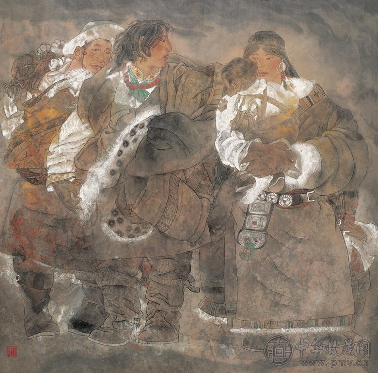 于理 归去来兮 镜心 设色绢本