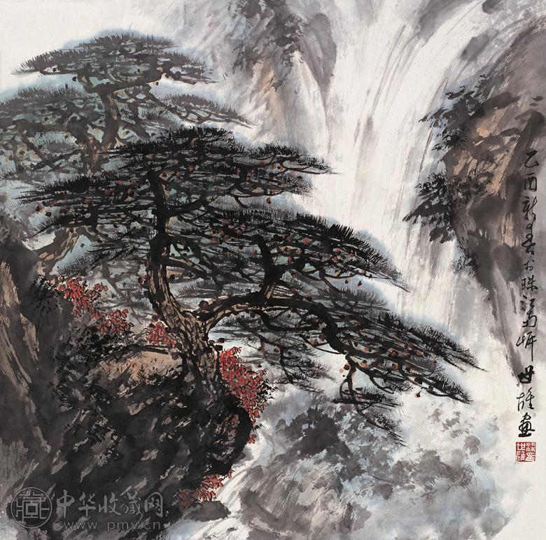 梁世雄 秋声泉气香 镜心 设色纸本