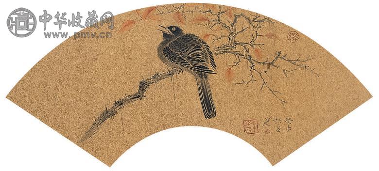 李金国 花鸟 扇框 纸本