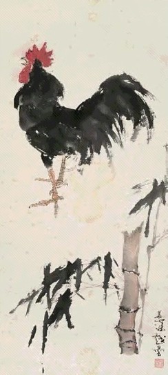 杨善深 竹鸡图 立轴 设色纸本