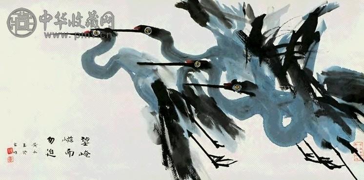 当代 黄永玉 鹤 镜心