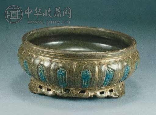 清乾隆 蟹青釉香炉