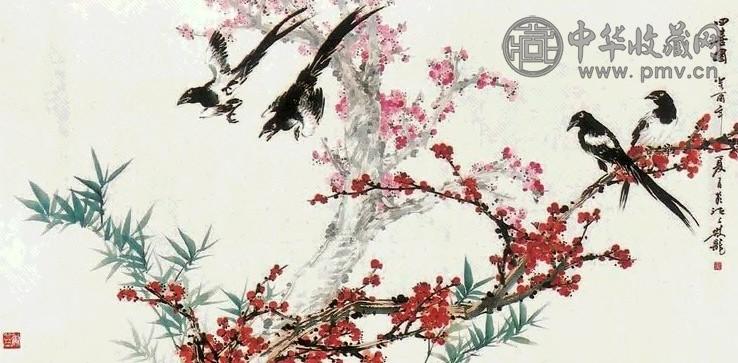 赵龙 四喜图 镜心 纸本