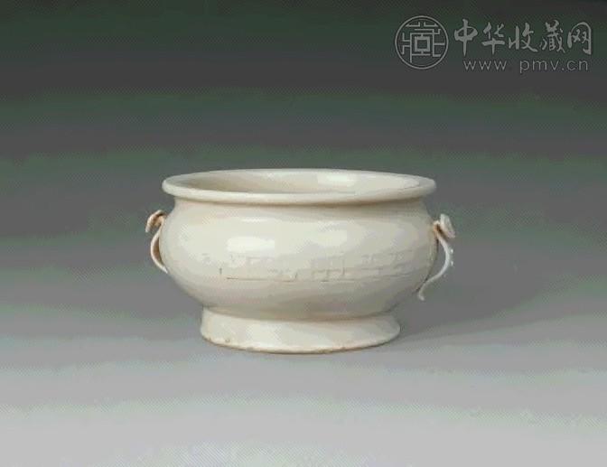 清 德化窑如意双耳炉