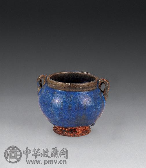 元 钧窑双耳香炉