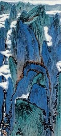 陆一飞 山水 立轴 设色纸本