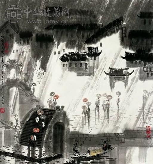 徐希 江南喜雨图 轴