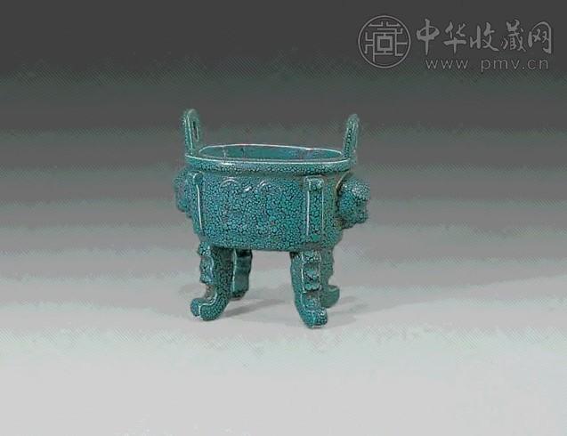 清中期 炉钧釉鼎式炉