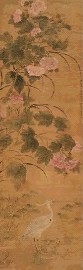 马荃 1700年作 花鸟 立轴 绢本