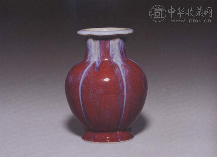 清乾隆 窑变釉石榴尊