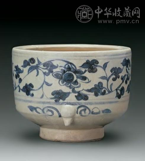 元末明初 青花花卉香炉